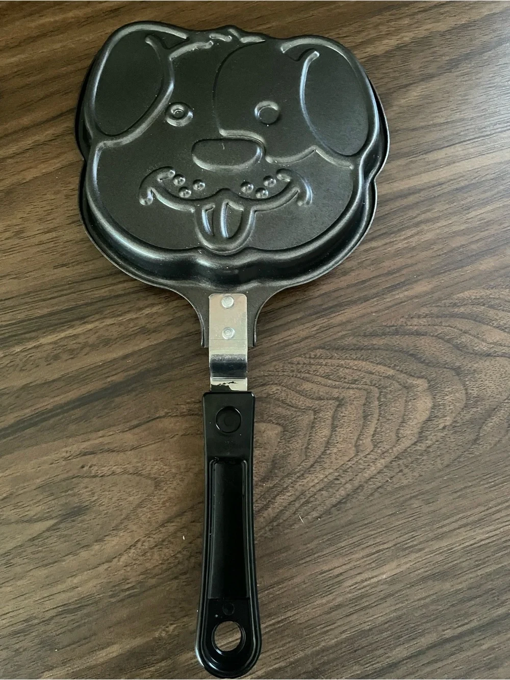 Dog Face Shaped Pancake Pan - Black